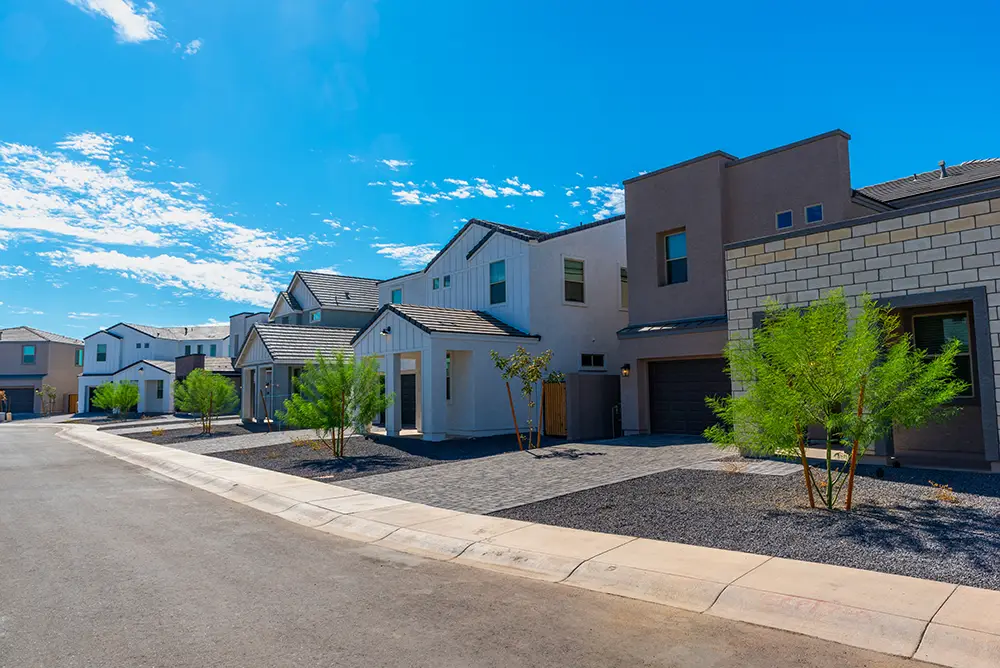 houses lined up in arizona
