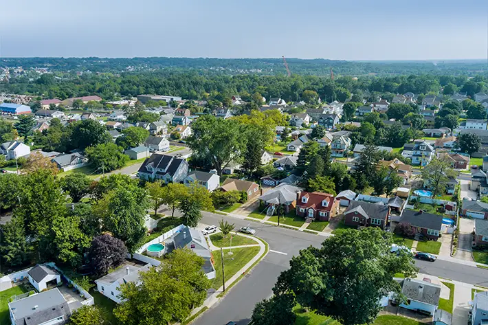 aerial view of new jersey